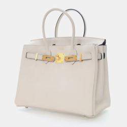 Pre Owned Hermes Craie Togo Special Order Birkin 30