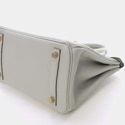 Pre Owned Hermes Gris Neve Togo Birkin 25