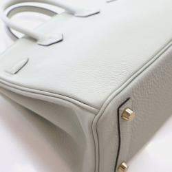 Pre Owned Hermes Gris Neve Togo Birkin 25