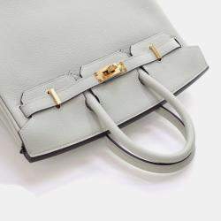 Pre Owned Hermes Gris Neve Togo Birkin 25
