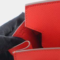 Pre Owned Hermes Rouge De Coeur Epsom Sellier Birkin 25