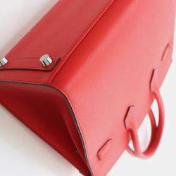 Pre Owned Hermes Rouge De Coeur Epsom Sellier Birkin 25