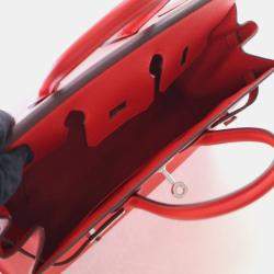 Pre Owned Hermes Rouge De Coeur Epsom Sellier Birkin 25