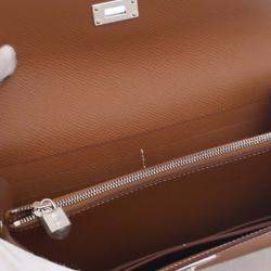 مملوكة مسبقًا Hermes Brown Epsom Kelly Longue Wallet
