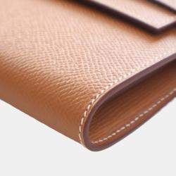 مملوكة مسبقًا Hermes Brown Epsom Kelly Longue Wallet