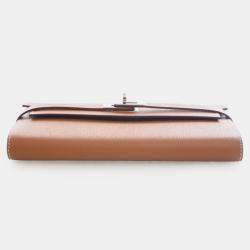مملوكة مسبقًا Hermes Brown Epsom Kelly Longue Wallet
