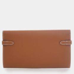 مملوكة مسبقًا Hermes Brown Epsom Kelly Longue Wallet
