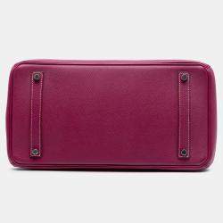 Pre Owned حقيبة هيرمس بيركين ريتورن 35 كاندي فيرسو إيبسوم زهري