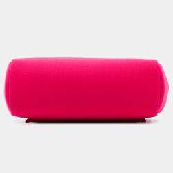 Pre Owned Hermes Pink Red Toile Herbag Zip 31 Laque