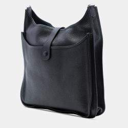 Pre Owned حقيبة هيرميس إيفلين III 40 كليمونس زرقاء