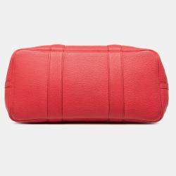 Pre Owned Hermes Pink Red Toile and Negonda Garden Party 36