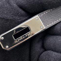 مملوكة مسبقًا Hermes Kelly Sellier Graphite Courchevel Size 32