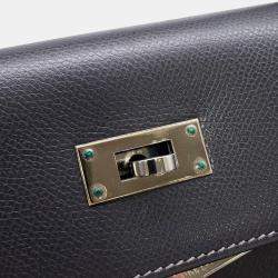 مملوكة مسبقًا Hermes Kelly Sellier Graphite Courchevel Size 32