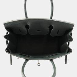 مملوكة مسبقًا Hermes Birkin Vert Mangrove Taurillon Maurice Size 30