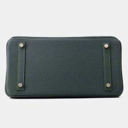 مملوكة مسبقًا Hermes Birkin Vert Mangrove Taurillon Maurice Size 30