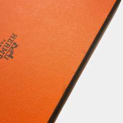 مملوكة مسبقًا محفظة هيرمس كالفي ديو جلد إبصوم أزرق سافير