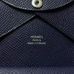 مملوكة مسبقًا Hermes Calvi Duo Blue Nuit Epsom