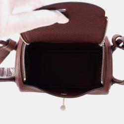 Pre Owned حقيبة هيرمس ليندي روجسيلير توريلون كليمونس بحجم ميني