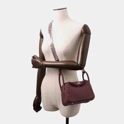 Pre Owned حقيبة هيرمس ليندي روجسيلير توريلون كليمونس بحجم ميني