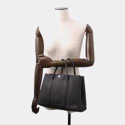 مملوكة مسبقًا حقيبة هيرمس غاردن بارتي جلد نيغوندا أسود مقاس تي بي إم