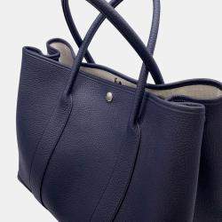 مملوكة مسبقًا حقيبة هيرمس غاردن بارتي بلو إنديجو جلد نيجوندا مقاس صغير