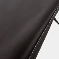 مملوكة مسبقًا حقيبة هيرمس نيو دابل سينس روز ساكورا/إيبن جلد سوفت حجم 35