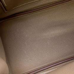 Pre Owned Hermes Birkin Etoupe Togo Leather Size 25