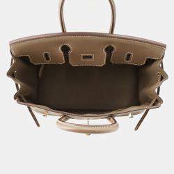 Pre Owned Hermes Birkin Etoupe Togo Leather Size 25