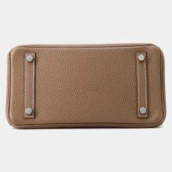 Pre Owned Hermes Birkin Etoupe Togo Leather Size 25