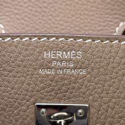 Pre Owned Hermes Birkin Etoupe Togo Leather Size 25