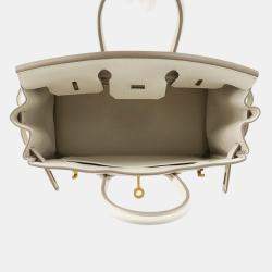 Pre Owned Hermes Birkin Craie Togo Leather Size 25