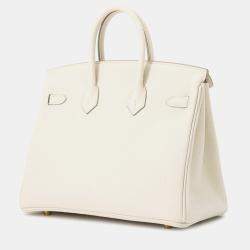 Pre Owned Hermes Birkin Craie Togo Leather Size 25