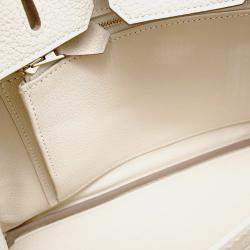 Pre Owned Hermes Birkin Craie Togo Leather Size 25