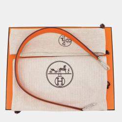 مملوكة مسبقًا حقيبة هيرمس نيو إيفلين فيو/جون دور تويل أوفيسييه جلد سويفت مقاس 16