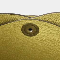 مملوكة مسبقًا Hermes Calvi Duo Limoncello Chevre Myzore Goatskin