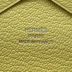 مملوكة مسبقًا Hermes Calvi Duo Limoncello Chevre Myzore Goatskin