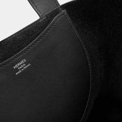 Pre Owned Hermes In The Loop Black Taurillon Clemence Swift Leather Size 23