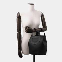 Pre Owned Hermes In The Loop Black Taurillon Clemence Swift Leather Size 23