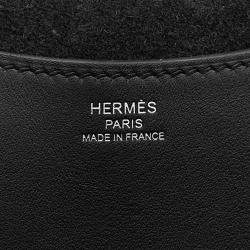 Pre Owned Hermes In The Loop Black Taurillon Clemence Swift Leather Size 23