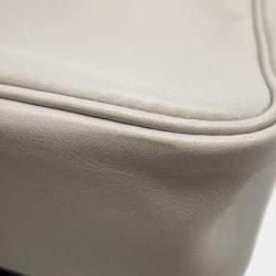 Pre Owned Hermes Masai Cut Pearl Grey Swift Leather Size 32