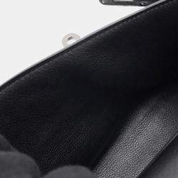 Pre Owned حقيبة هيرمس بوشيت كيلي أسود إفغرين