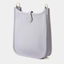 مملوكة مسبقًا Hermes Evelyne Short Grey Pantan Taurillon Clemence Size Tpm