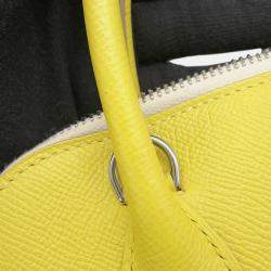 مملوكة مسبقًا Hermes Bolide 1923 Lime/Mauve Sylvestre/Nata Epsom Size 25