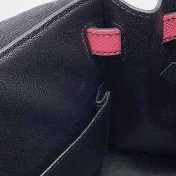 مملوكة مسبقًا حقيبة هيرمس كيلي سيلييه 28 إبسوم أسود/روز أزاليا