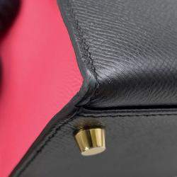 مملوكة مسبقًا حقيبة هيرمس كيلي سيلييه 28 إبسوم أسود/روز أزاليا