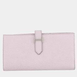 Pre Owned حقيبة هيرمس بيانسوفلا بنفسجي جلد شيفر مايزور عنزة