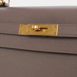 Pre Owned Hermes Brown Epsom Kelly II Sellier 25