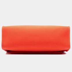 مملوكة مسبقًا Hermes Brown Orange Toile Herbag Zip 31