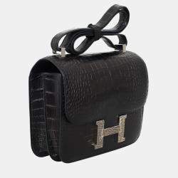 مملوكة مسبقًا Hermes Matte Alligator Constance 24 Bag