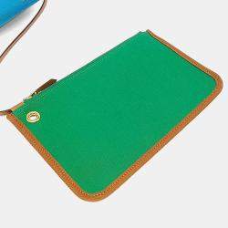 Pre Owned حقيبة هيرمس هير باغ قماش وجلد متعدد الألوان سحاب صغير